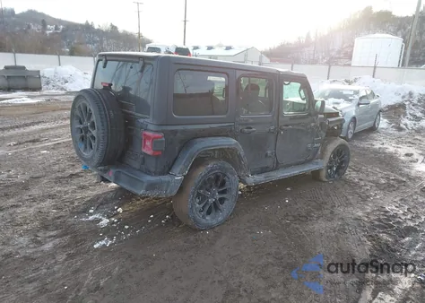 2023 Jeep Wrangler 4Xe Sahara 4X4 z USA, uszkodzony, nr VIN 1C4JJXP62PW580248